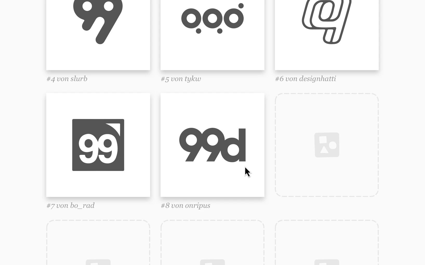 Wählen Sie Ihr Gewinner-Design.