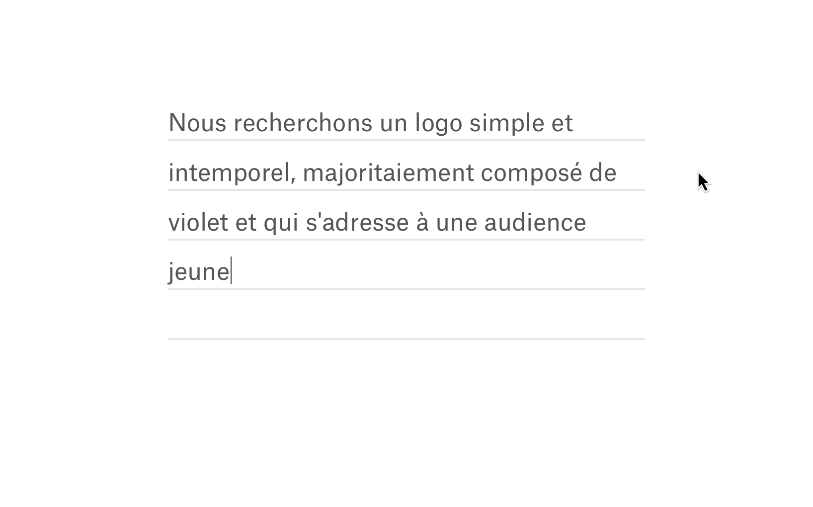 Rédigez un cahier des charges.