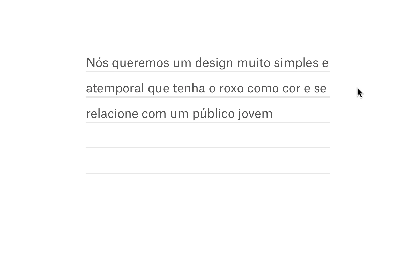 Criar um briefing de design.