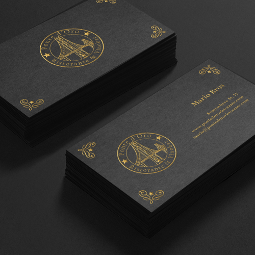Tarjetas para Ponte d'Ore Ristorante por Prozmajevski