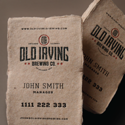 Business card for Old Irving Brewing Co. by Hard Design