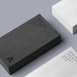Business card for Andreas Teuscher by Jecakp
